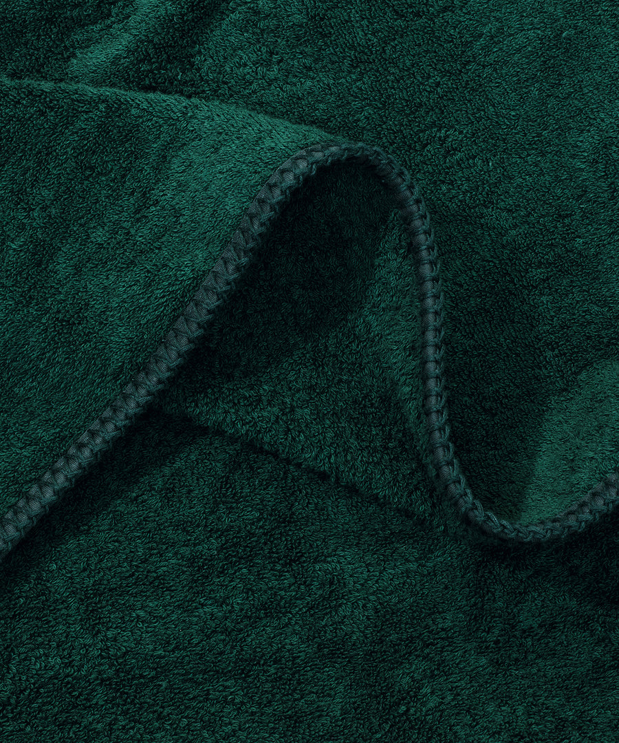 Whipstitch Beach Towel, Dark Green