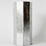 Steel Chrome Pleated Vase