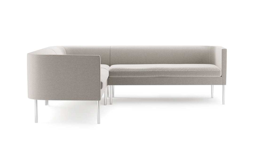 Arc L-Sectional with Tube Legs