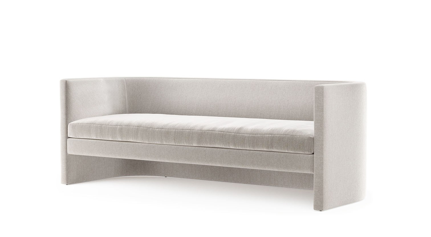 Arc Sofa - 60" - Ivory Boucle - Sample