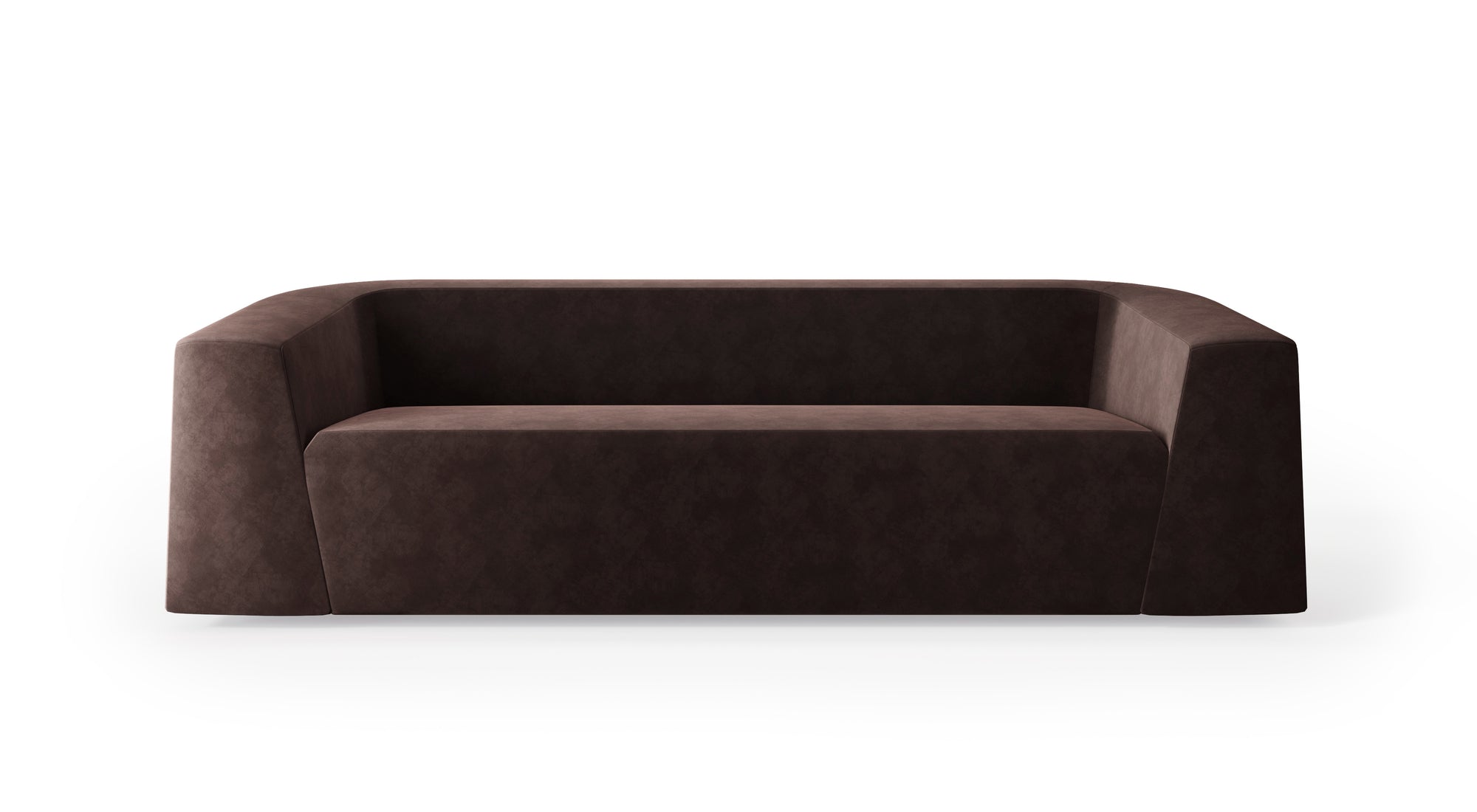 Bambara Sofa - 96 in - Brown Velvet - Sample