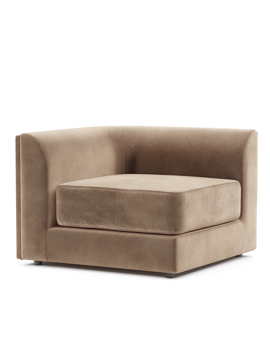 Maura Modular Corner Chair - Oyster Linen - Sample