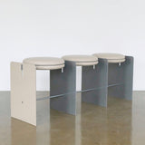 Building Blocks 3 Seaters Bench Off-White