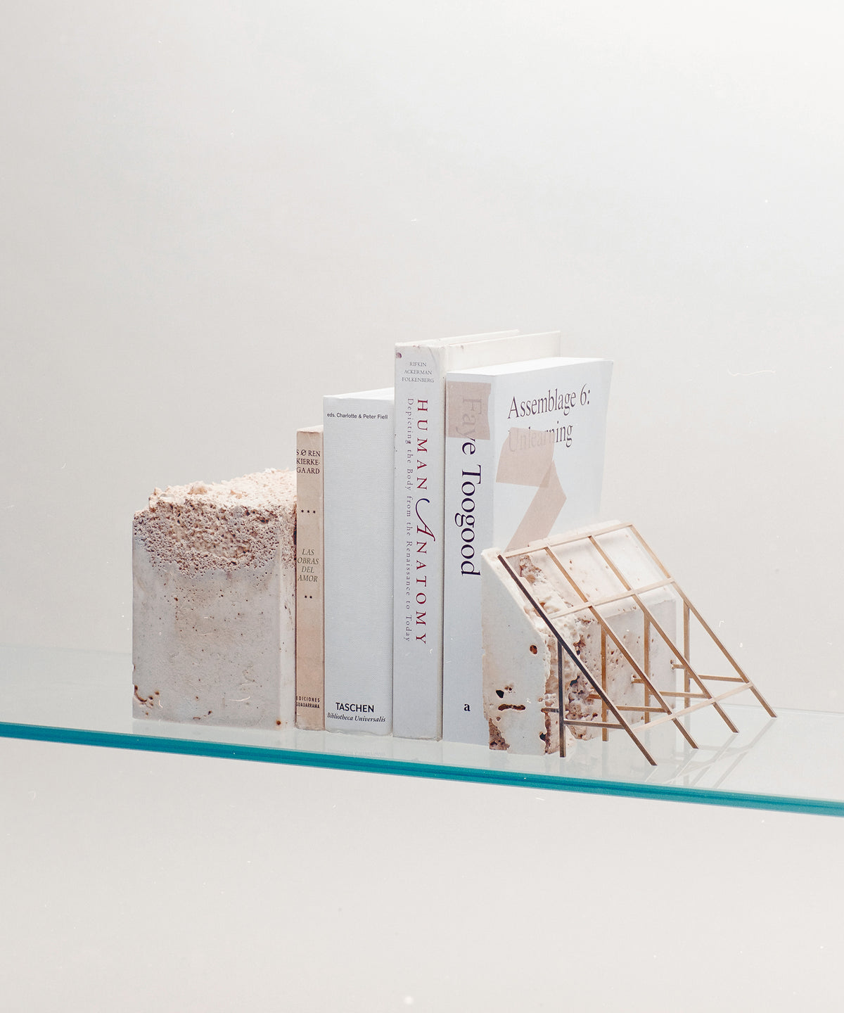 Monolith III Bookend with Stone | Turbina Studio | High-Quality ...
