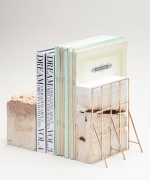 Monolith IV Bookend with Stone