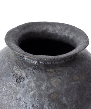 Stamnos Antracita Stoneware Vase